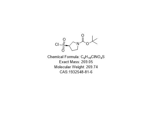 (3S)-(ACI)-3-(氯磺?；?-1-吡咯烷羧酸-1,1-二甲基乙酯,(R)-TERT-BUTYL 3-(CHLOROSULFONYL)PYRROLIDINE-1-CARBOXYLATE