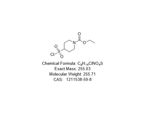 乙基 4-(氯磺酰)哌啶-1-甲酸基酯,4-Chlorosulfonyl-piperidine-1-carboxylic acid ethyl ester