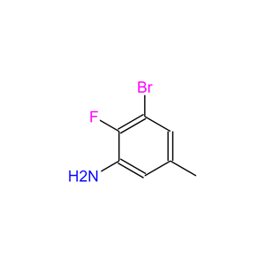 3-溴-2-氟-5-甲基-苯胺,Benzenamine, 3-bromo-2-fluoro-5-methyl-
