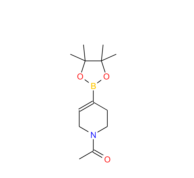 1-乙酰基-5,6-二氫-2H-吡啶-4-硼酸頻哪醇酯,1-(4-(4,4,5,5-Tetramethyl-1,3,2-dioxaborolan-2-yl)-5,6-dihydropyridin-1(2h)-yl)ethanone