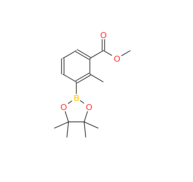 2-甲基-3-(4,4,5,5-四甲基-1,3,2-二氧杂环戊硼烷-2-基)苯甲酸甲酯,methyl 2-methyl-3-(4,4,5,5-tetramethyl-1,3,2-dioxaborolan-2-yl)benzoate