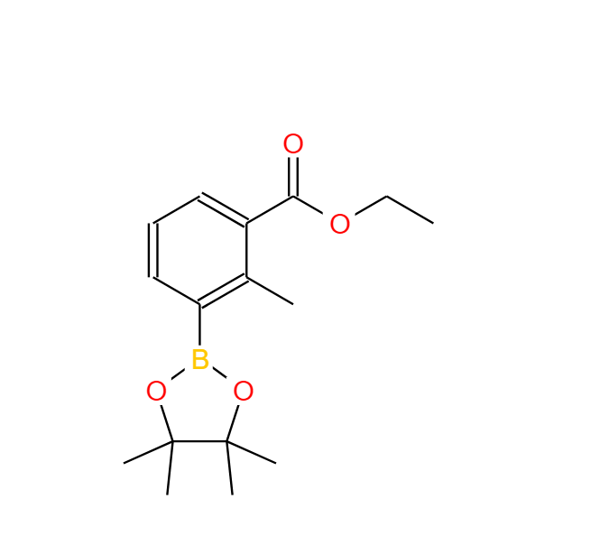 3-(乙氧基羰基)-2-甲基苯硼酸頻哪醇酯,Ethyl 2-Methyl-3-(4,4,5,5-tetraMethyl-1,3,2-dioxaborolan-2-yl)benzoate