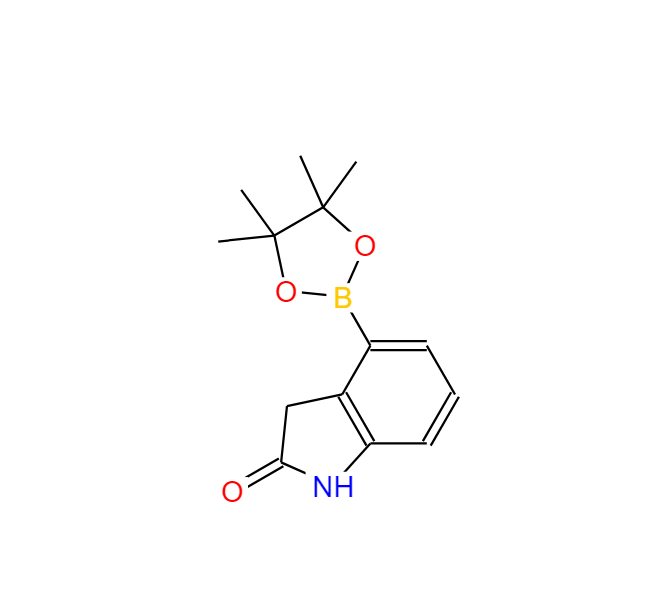 2H-吲哚-2-酮, 1,3-二氢-4-(4,4,5,5-四甲基-1,3,2-二氧杂环己硼烷-2-基)-,4-(4,4,5,5-Tetramethyl-1,3,2-dioxaborolan-2-yl)indolin-2-one
