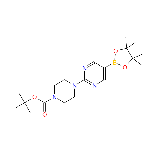 2-[4-(N-BOC)哌嗪-1-基]嘧啶-5-硼酸频哪醇酯,2-(4-BOC-PIPERAZIN-1-YL)PYRIMIDINE-5-BORONIC ACID PINACOL ESTER