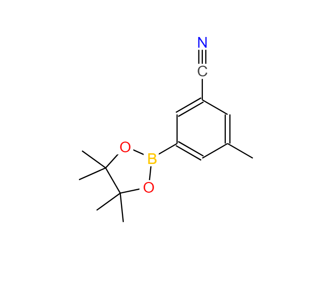 3-甲基-5-氰基-苯硼酸频哪醇酯,3-Methyl-5-(4,4,5,5-tetramethyl-[1,3,2]dioxaborolan-2-yl)-benzonitrile