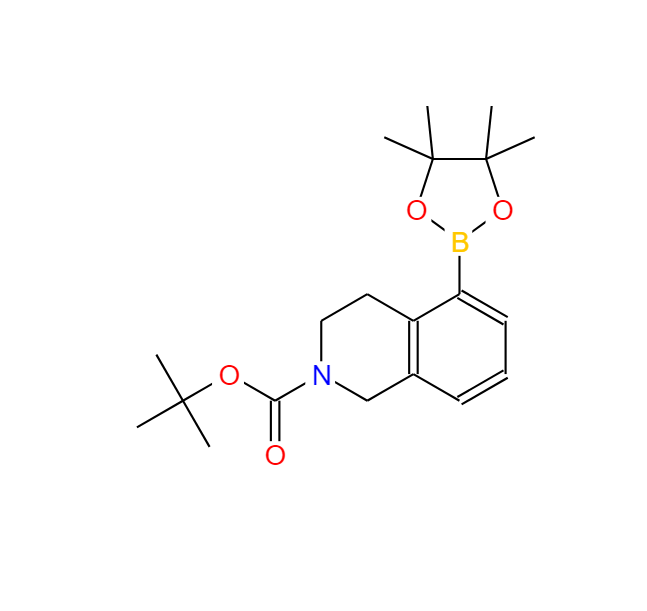 5-(4,4,5,5-四甲基-1,3,2-二氧杂硼杂环戊烷-2-基)-3,4-二氢异喹啉-2(1H)-甲酸叔丁酯,tert-Butyl 5-(4,4,5,5-tetraMethyl-1,3,2-dioxaborolan-2-yl)-3,4-dihydroisoquinoline-2(1H)-carboxylate
