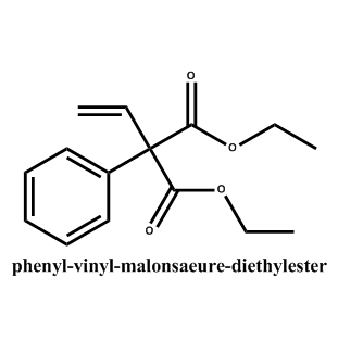 Phenyl-vinyl-malonsaeure-diaethylester,Phenyl-vinyl-malonsaeure-diaethylester