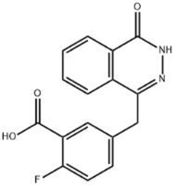 5-[(3,4-二氢-4-氧代-1-酞嗪基)甲基]-2-氟苯甲酸,2-fluoro-5-((4-oxo-3,4-dihydrophthalazin-1-yl)Methyl)benzoic acid