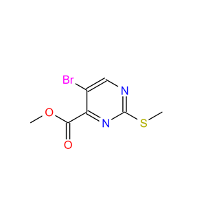2-甲基巯基-5-溴嘧啶-4-甲酸甲酯,METHYL 5-BROMO-2-(METHYLSULFANYL)-4-PYRIMIDINECARBOXYLATE, 97