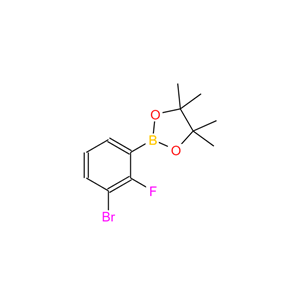 2-氟-3-溴苯硼酸频那醇酯,2-(3-BroMo-2-fluoro-phenyl)-4,4,5,5-tetraMethyl-[1,3,2]dioxaborolane