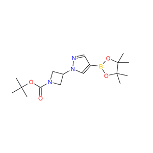 3-(4-(4,4,5,5-四甲基-1,3,2-二噁硼烷-2-基)-1H-吡唑-1-基)氮杂丁烷-1-羧酸叔丁酯,TERT-BUTYL 3-(4-(4,4,5,5-TETRAMETHYL-1,3,2-DIOXABOROLAN-2-YL)-1H-PYRAZOL-1-YL)AZETIDINE-1-CARBOXYLATE