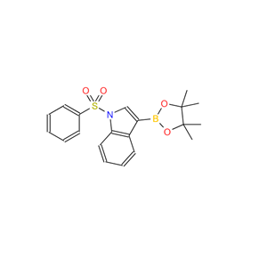 1-苯磺酰基吲哚-3-硼酸频哪醇酯,1-(Phenylsulfonyl)indole-3-boronic acid pinacol ester, 97%
