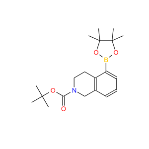 5-(4,4,5,5-四甲基-1,3,2-二氧杂硼杂环戊烷-2-基)-3,4-二氢异喹啉-2(1H)-甲酸叔丁酯