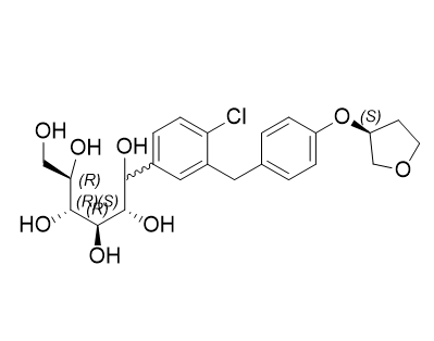 恩格列净杂质05,(2S,3R,4R,5R)-1-(4-chloro-3-(4-(((S)-tetrahydrofuran-3-yl)oxy)benzyl)phenyl)hexane-1,2,3,4,5,6-hexaol
