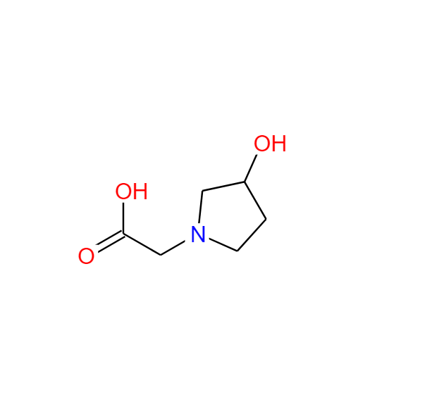 3-羥基嘧啶-1-乙酸,1-Pyrrolidineacetic acid, 3-hydroxy- (9CI)