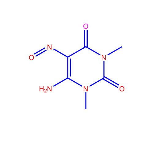 6-氨基-1,3-二甲基-5-异亚硝基尿嘧啶,6-AMino-1,3-diMethyl-5-nitroso uracil