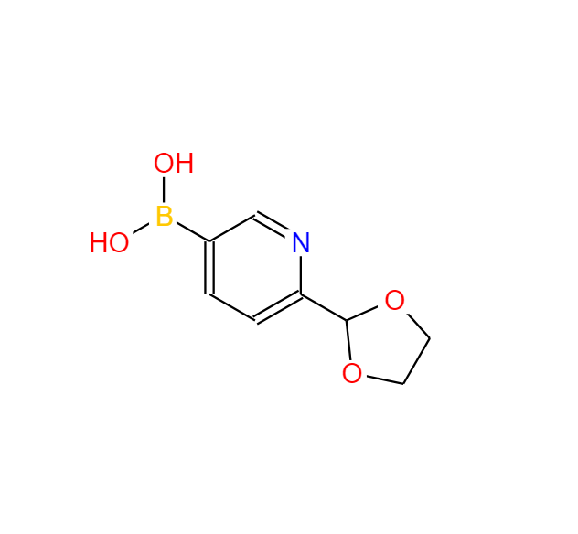 (6-(1,3-二氧戊环-2-基)吡啶-3-基)硼酸,2-(1,3-DIOXOLAN-2-YL)PYRIDINE-5-BORONIC ACID