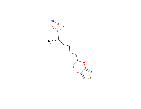 4-[(2,3-二氢噻吩并[3,4-b][1,4]二恶英-2-基)甲氧基]丁烷-2-磺酸钠,sodium 3-(2,3-dihydrothieno[3,4-b][1,4]dioxin-2-yl)methoxy-1-methylpropanesulfonate