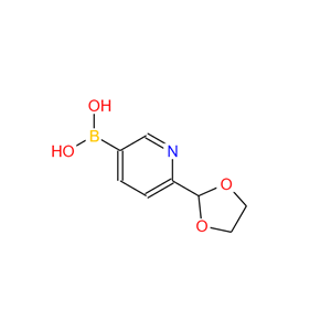 (6-(1,3-二氧戊环-2-基)吡啶-3-基)硼酸,2-(1,3-DIOXOLAN-2-YL)PYRIDINE-5-BORONIC ACID