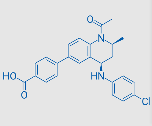 4-((2S,4R)-1-乙酰基-4-((4-氯苯基)氨基)-2-甲基-1,2,3,4-四氢喹啉-6-基)苯甲酸,4-((2S,4R)-1-Acetyl-4-((4-chlorophenyl)amino)-2-methyl-1,2,3,4-tetrahydroquinolin-6-yl)benzoic acid