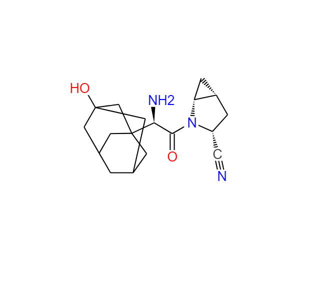 (1R,3R,5R)-2-[(2R)-2-氨基-2-(3-羥基-1-金剛烷基)-1-羰基乙基]-2-氮雜雙環(huán)[3.1.0]己烷-3-腈(沙格列汀中間體對應(yīng)雜質(zhì)),2-Azabicyclo[3.1.0]hexane-3-carbonitrile, 2-[(2R)-2-aMino-2-(3-hydroxytricyclo[3.3.1.13,7]dec-1-yl)acetyl]-, (1R,3R,5R)-