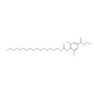 3,5-二氯-4-十六烷氧羰基苯甲酸乙酯,ethyl 3,5-dichloro-4-{[(hexadecyloxy)carbonyl]oxy}benzoate