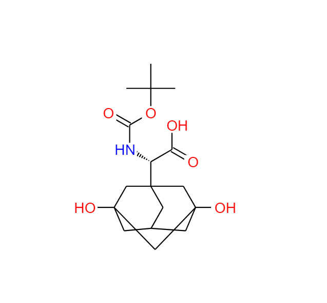 沙格列汀杂质19,Tricyclo[3.3.1.13,7]decane-1-acetic acid, α-[[(1,1-diMethylethoxy)carbonyl]aMino]-3,5-dihydroxy-, (αS)-