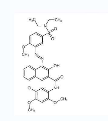 C.I.顏料紅5,(4E)-N-(5-chloro-2,4-dimethoxyphenyl)-4-[[5-(diethylsulfamoyl)-2-methoxyphenyl]hydrazinylidene]-3-oxonaphthalene-2-carboxamide