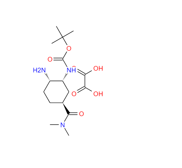 N-[(1R,2S,5S)-2-氨基-5-[(二甲基氨基)羰基]环己基]氨基甲酸叔丁酯草酸盐水合物,Tert-Butyl(1R,2S,5S)-2-azido-5-[(dimethylamino)carbonyl]cyclohexylcarbamate oxalic acid