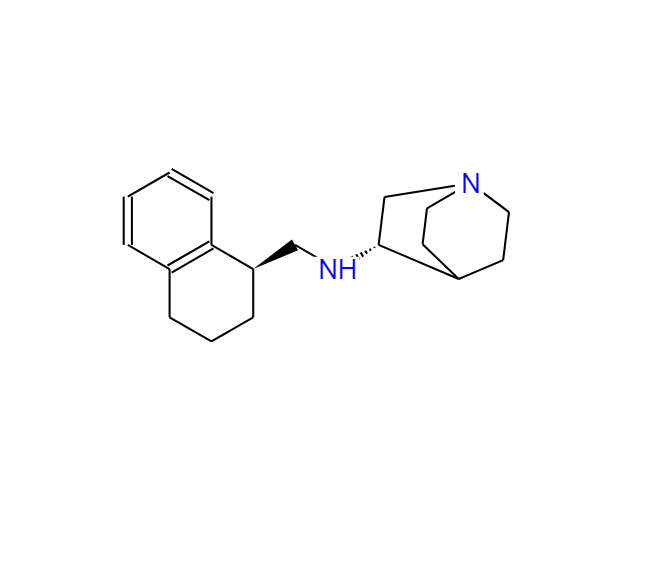 (3S)-N-[[(1S)-1,2,3,4-四氢-1-萘基]甲基]-1-氮杂双环[2.2.2]辛烷-3-胺,(3S)-N-[[(1S)-1,2,3,4-Tetrahydro-1-naphthalenyl]Methyl]-1-azabicyclo[2.2.2]octan-3-aMine