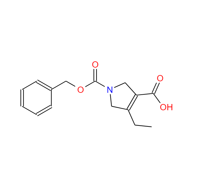 1-[(芐氧基)羰基] -4-乙基-2,5-二氫-1H-吡咯-3-羧酸,1-[(benzyloxy)carbonyl]-4-ethyl-2,5-dihydro-1H-pyrrole-3-carboxylic acid