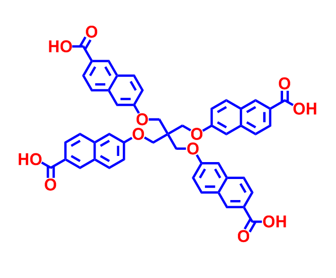 2-Naphthjavascript:void(0)alenecarboxylic acid, 6,6'-[[2,2-bis[[(6-carboxy-2-naphthalenyl)oxy]methyl,2-Naphthjavascript:void(0)alenecarboxylic acid, 6,6'-[[2,2-bis[[(6-carboxy-2-naphthalenyl)oxy]methyl]-1,3-propanediyl]bis(oxy)]bis-