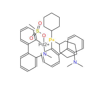 甲烷磺酸(2-二环己基膦基-N,N-二甲胺基-1,1'-联苯基)(2'-甲胺基-1,1'-联苯-2-基)钯(II),Methanesulfonato(2-Dicyclohexylphosphino-2'-N,N-dimethylamino-1,1'biphenyl)(2'-methylamino-1,1'-biphenyl-2-yl)palladium(II)(Davephos PD G4)