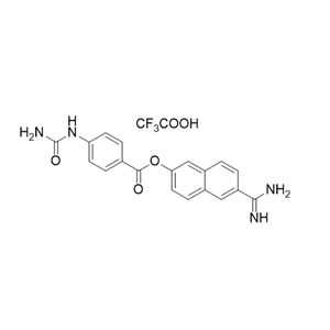 萘莫司他杂质15,6-carbamimidoylnaphthalen-2-yl 4-ureidobenzoate 2,2,2-trifluoroacetate