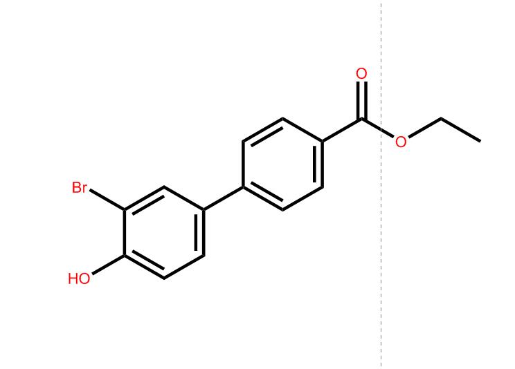 乙基 3-溴-4-羟基-[1,1-二联苯]-4-甲酸基酯,ethyl 3-bromo-4-hydroxy-[1,1-biphenyl]-4-carboxylate