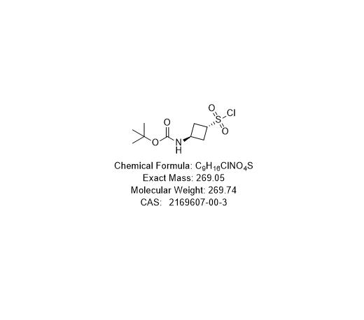 tert-butyl N-[(1r,3r)-3-(chlorosulfonyl)cyclobutyl]carbamate,tert-butyl N-[(1r,3r)-3-(chlorosulfonyl)cyclobutyl]carbamate