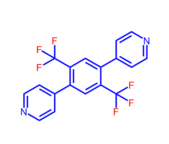 2,5-二三氟甲基-1,4-二(4-吡啶基)苯,4,4'-(2,5-bis-trifluoromethyl-1,4-phenylene)dipyridine