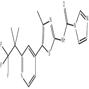 阿培利司 N-1,N-(4-Methyl-5-(2-(1,1,1-trifluoro-2-Methylpropan-2-yl)pyridin-4-yl)thiazol-2-yl)-1H-imidazole-1-carboxamide