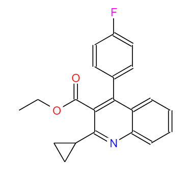2-环丙基-4-(4-氟苯基)-喹啉-3-羧酸乙酯,Ethyl 2-cyclopropyl-4-(4-fluorophenyl)quinoline-3-carboxylate