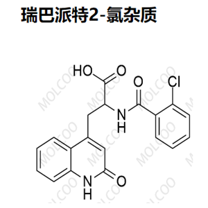 瑞巴派特2-氯杂质  	90098-06-9   C19H15ClN2O4 