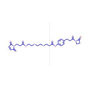 3-(2,5-二氧代-2,5-二氢-1H-吡咯-1-基)-N-(2-(2-(3-氧代-3-((4-(3-氧代-3-(2-氧代氮杂环丁烷-1-基)丙基)苯基)氨基)丙氧基)乙氧基)乙基)丙酰胺,3-(2,5-Dioxo-2,5-dihydro-1H-pyrrol-1-yl)-N-(2-(2-(3-oxo-3-((4-(3-oxo-3-(2-oxoazetidin-1-yl)propyl)phenyl)amino)propoxy)ethoxy)ethyl)propanamide