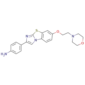 7-[2-(吗啉基-4-基)乙氧基]-2-(4-氨基苯基)咪唑并[2,1-b][1,3]苯并噻唑,7-[2-(Morpholin-4-yl)ethoxy]-2-(4-aminophenyl)imidazo[2,1-b][1,3]benzothiazole
