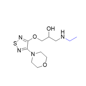 噻吗洛尔杂质09,(2RS)-1-(ethylamino)-3-[[4-(morpholin-4-yl)-1,2,5- thiadiazol-3-yl]oxy]propan-2-ol