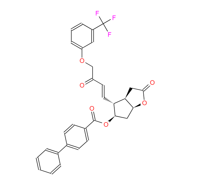 (3AR,4R,5R,6AS)-六氢-2-氧代-4-[(1E)-3-氧代-4-[3-(三氟甲基)苯氧基]-1-丁烯-1-基]-2H-环戊并[B]呋喃-5-基 [1,1'-联苯]-4-甲酸酯,[1,1'-Biphenyl]-4-carboxylic acid (3aR,4R,5R,6aS)-hexahydro-2-oxo-4-[(1E)-3-oxo-4-[3-(trifluoromethyl)phenoxy]-1-buten-1-yl]-2H-cyclopenta[b]furan-5-yl ester