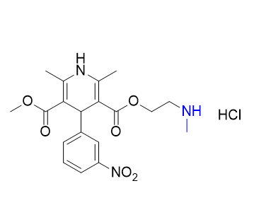 尼卡地平杂质14,3-methyl 5-(2-(methylamino)ethyl) 2,6-dimethyl-4-(3-nitrophenyl)-1,4-dihydropyridine-3,5-dicarboxylate hydrochloride