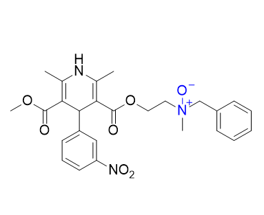 尼卡地平杂质17,N-benzyl-2-((5-(methoxycarbonyl)-2,6-dimethyl-4-(3-nitrophenyl)-1,4-dihydropyridine-3-carbonyl)oxy)-N-methylethan-1-amine oxide