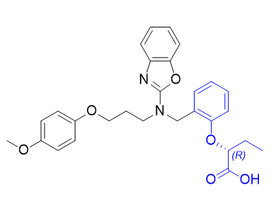 佩玛贝特杂质04,(R)-2-(2-((benzo[d]oxazol-2-yl(3-(4-methoxyphenoxy)propyl)amino)methyl)phenoxy)butanoic acid
