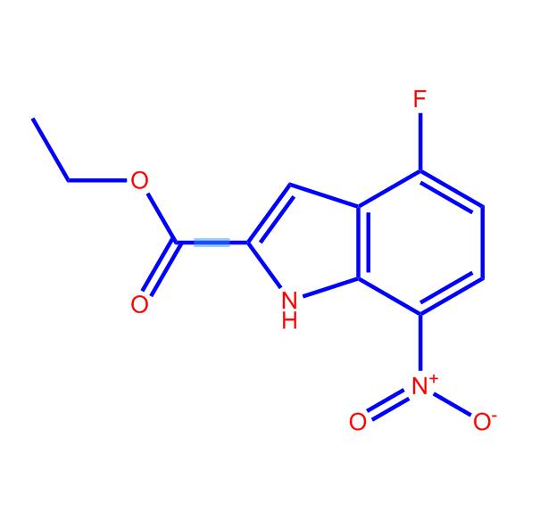 4-氟-7-硝基-1H-吲哚-2-羧酸乙酯,Ethyl4-fluoro-7-nitro-1H-indole-2-carboxylate