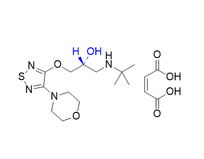 噻吗洛尔杂质01,(R)-1-(tert-butylamino)-3-((4-morpholino-1,2,5-thiadiazol-3-yl)oxy)propan-2-ol maleate