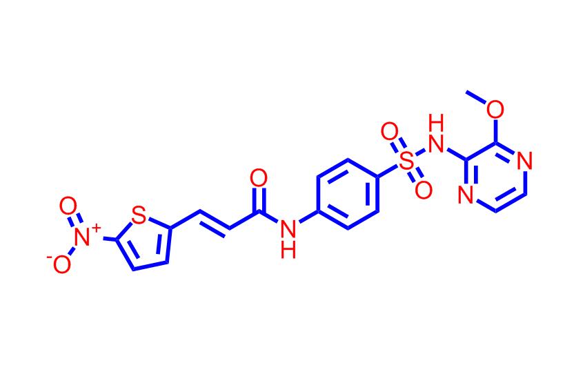 N-[4-[[(3-甲氧基吡嗪基)氨基]磺酰基]苯基]-3-(5-硝基-2-噻吩基)-2-丙烯酰胺,Necrosulfonamide;(E)-N-[4-[N-(3-Methoxypyrazin-2-yl)sulfaMoyl]phenyl]-3-(5-nitrothiophene-2-yl)acrylaMide